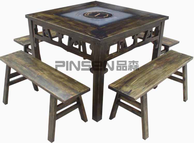 實木老火鍋桌