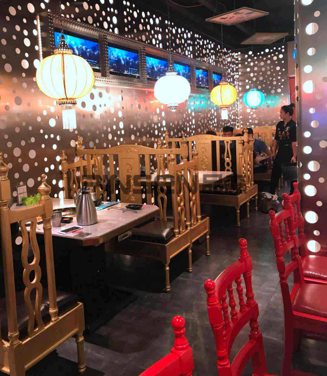 嘻游記商用火鍋桌子卡座