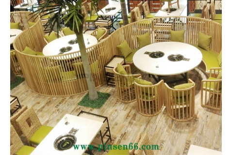 品森火鍋餐飲家具款式多樣，可按需定制