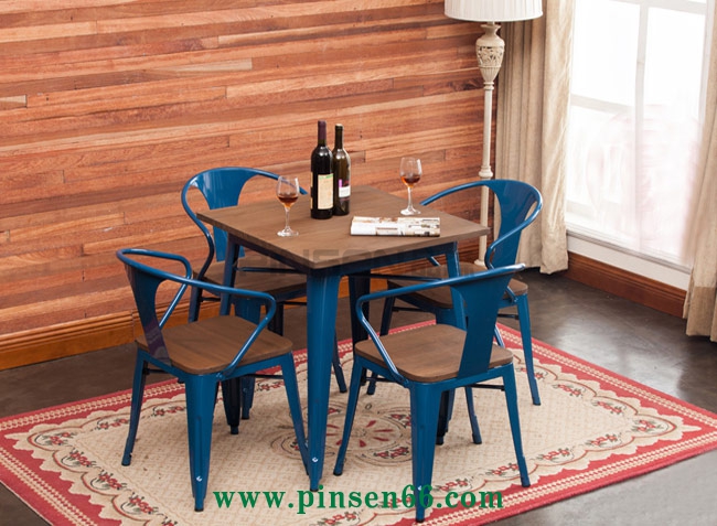 美式復(fù)古loft桌椅 咖啡廳桌椅