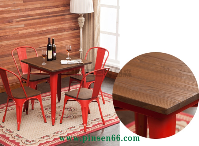 美式復(fù)古loft桌椅 咖啡廳桌椅