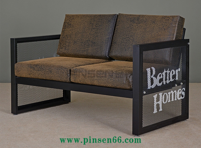 復(fù)古工業(yè)風(fēng)鐵藝沙發(fā)酒吧咖啡廳餐桌椅卡座沙發(fā) 復(fù)古工業(yè)風(fēng)鐵藝卡座沙發(fā)