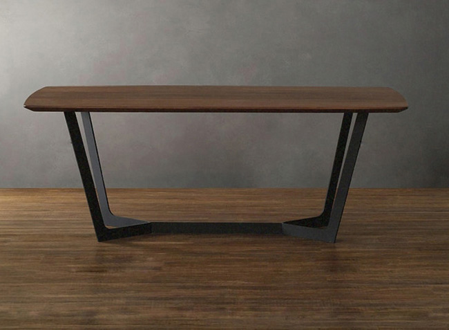 美式復(fù)古loft桌椅 復(fù)古實(shí)木西餐廳餐桌椅