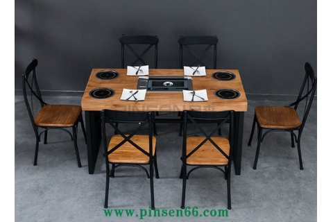 木炭燒烤店餐桌廠家哪家可靠，用什么排煙方式好？開燒烤店了解一下