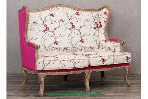 歐式古典實木花紋軟包西餐廳卡座沙發(fā)餐桌椅